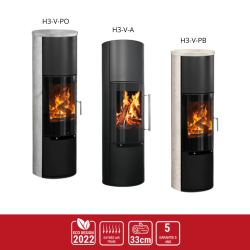 Poêle à bois H3 – Chaleur performante | Design robuste & fiable