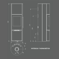 Poêle à bois H3 – Chaleur performante | Design robuste & fiable