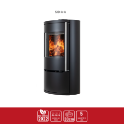 Poêle à bois SI9 6 kW – 130 m² | Design épuré & chaleur efficace