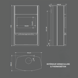 Poêle à bois L1 – Puissant & robuste | Chauffe jusqu’à 120 m²