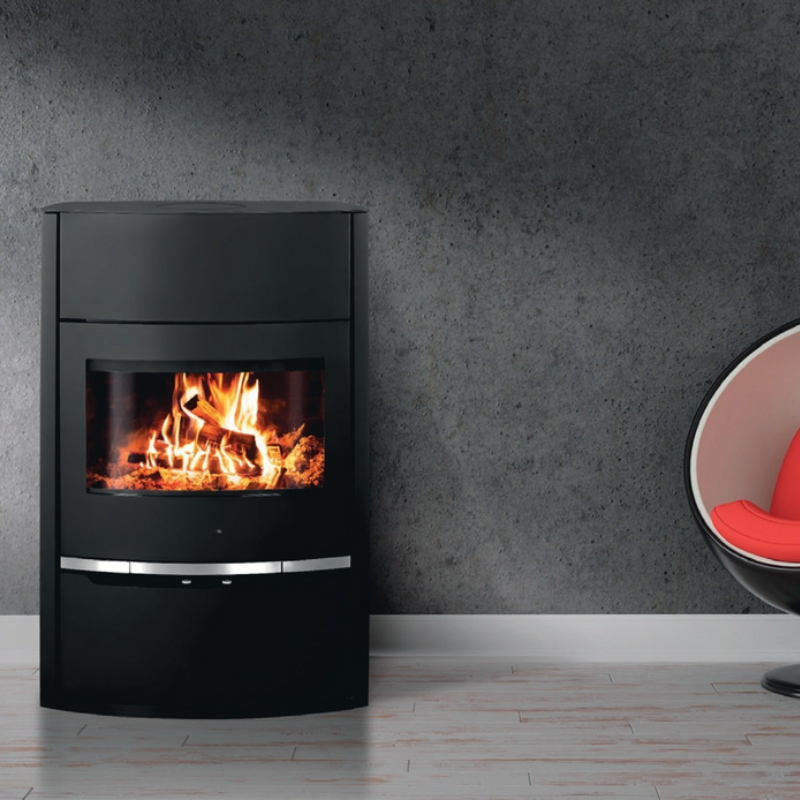 Poêle à bois L1 – Puissant & robuste | Chauffe jusqu’à 120 m²