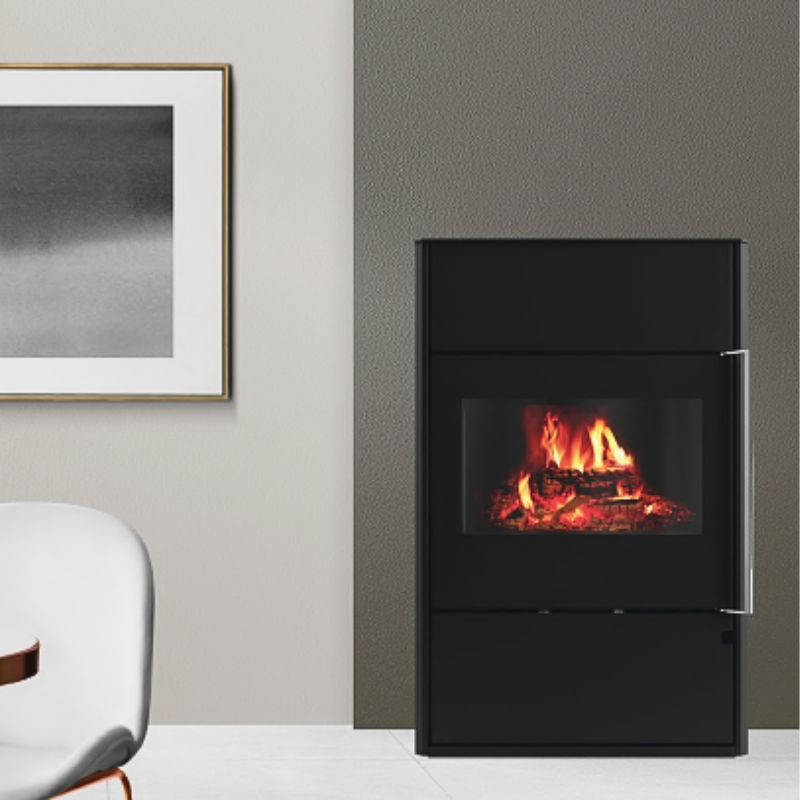 Poêle à bois M2L 8,1 kW – Chauffe 145 m² | Puissant & robuste