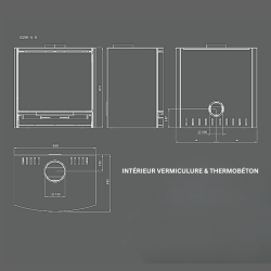 Poêle à bois IG9F 9 kW – Chauffe 150 m² | Haute performance